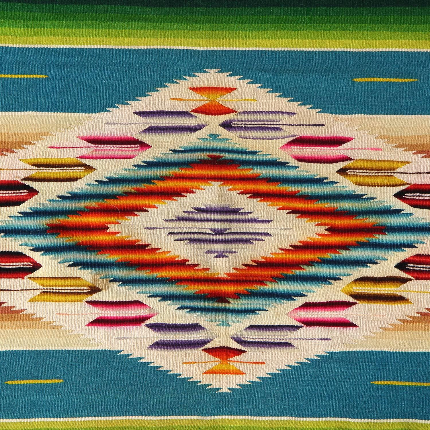 Vintage Mexican Serape In Good Condition For Sale In Sagaponack, NY