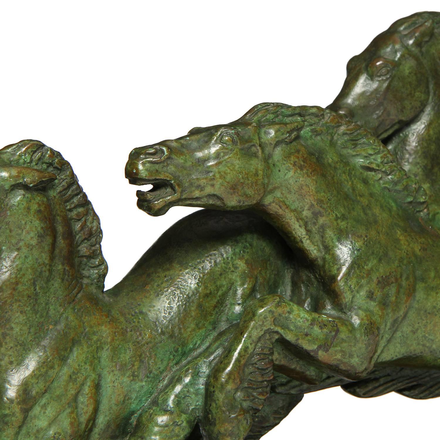 Art Deco Bronze Sculpture by Ruchot