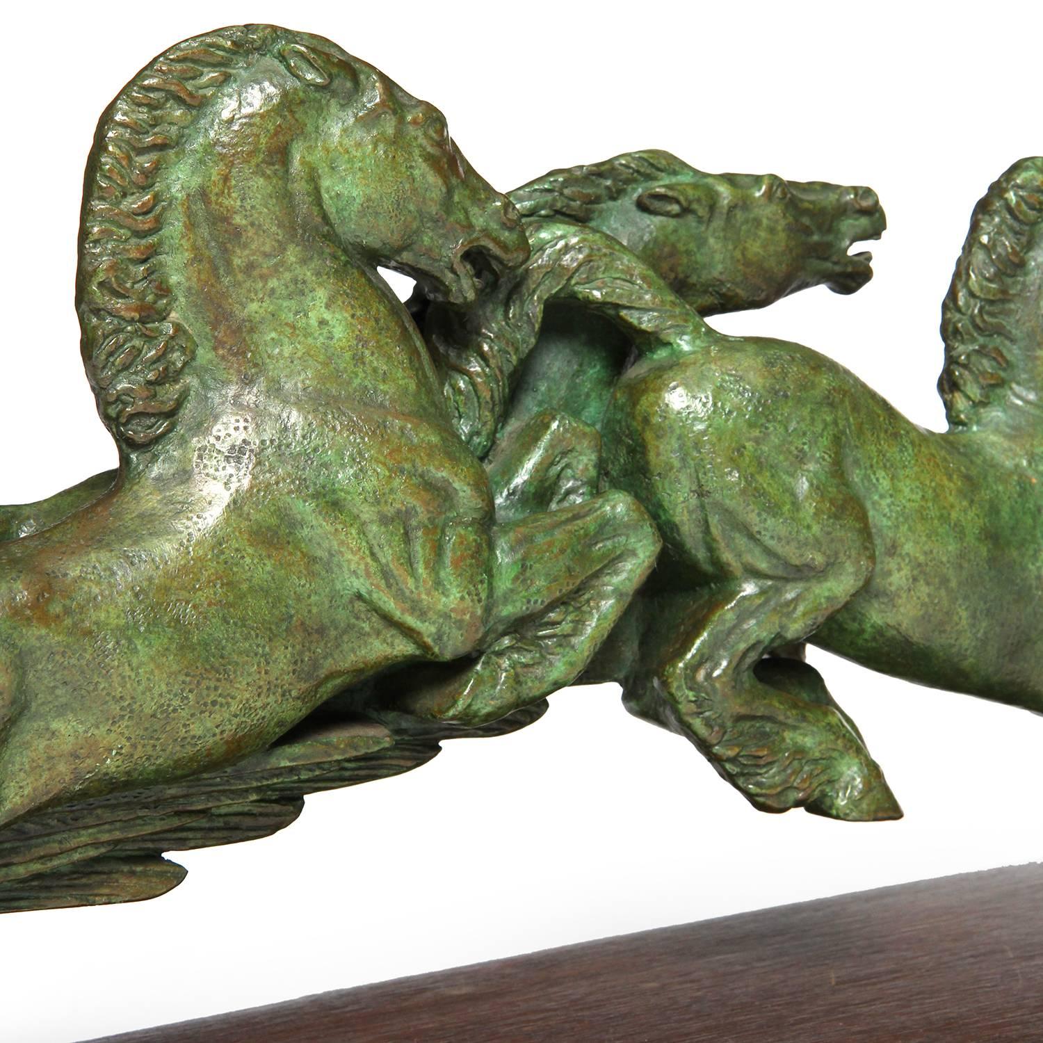 Mid-20th Century Bronze Sculpture by Ruchot
