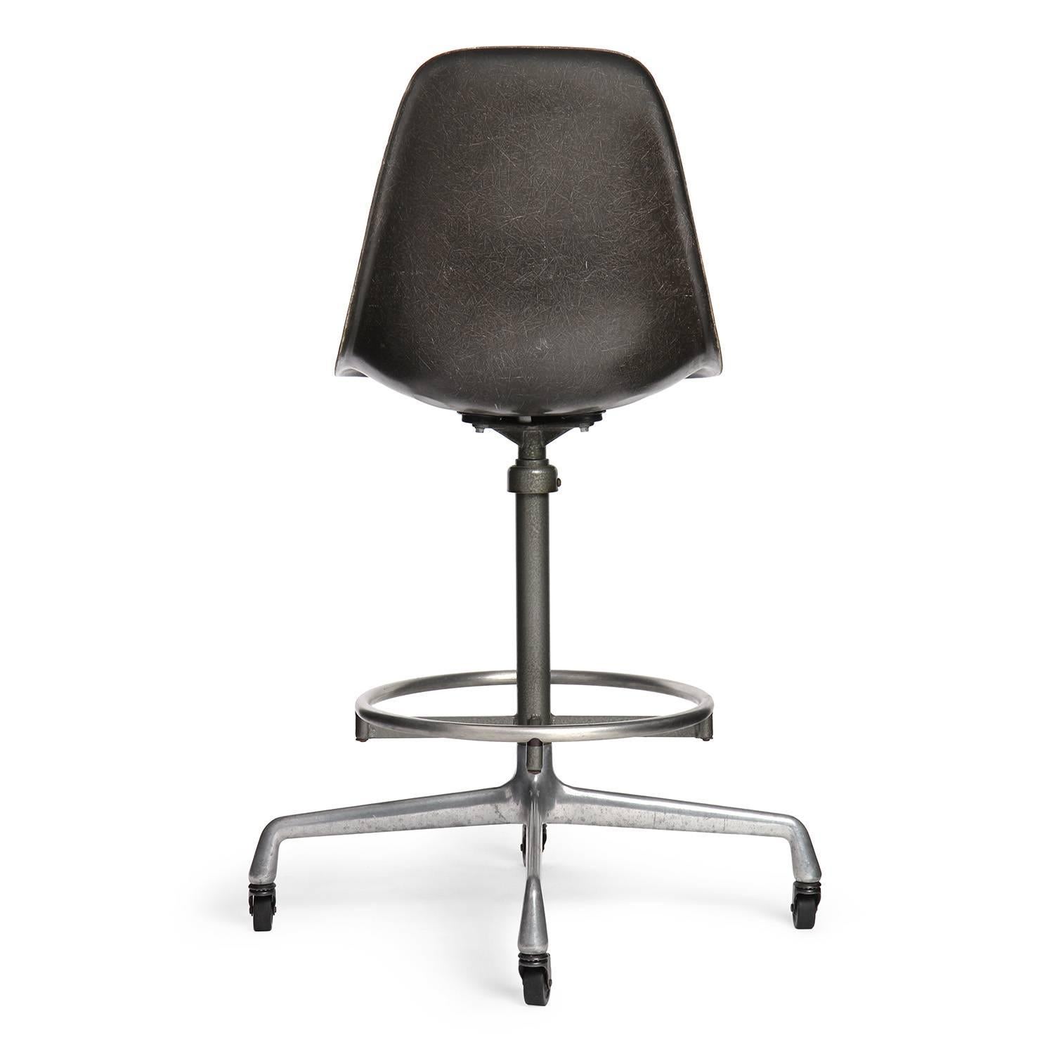 Mid-Century Modern Drafting Stool by Charles and Ray Eames