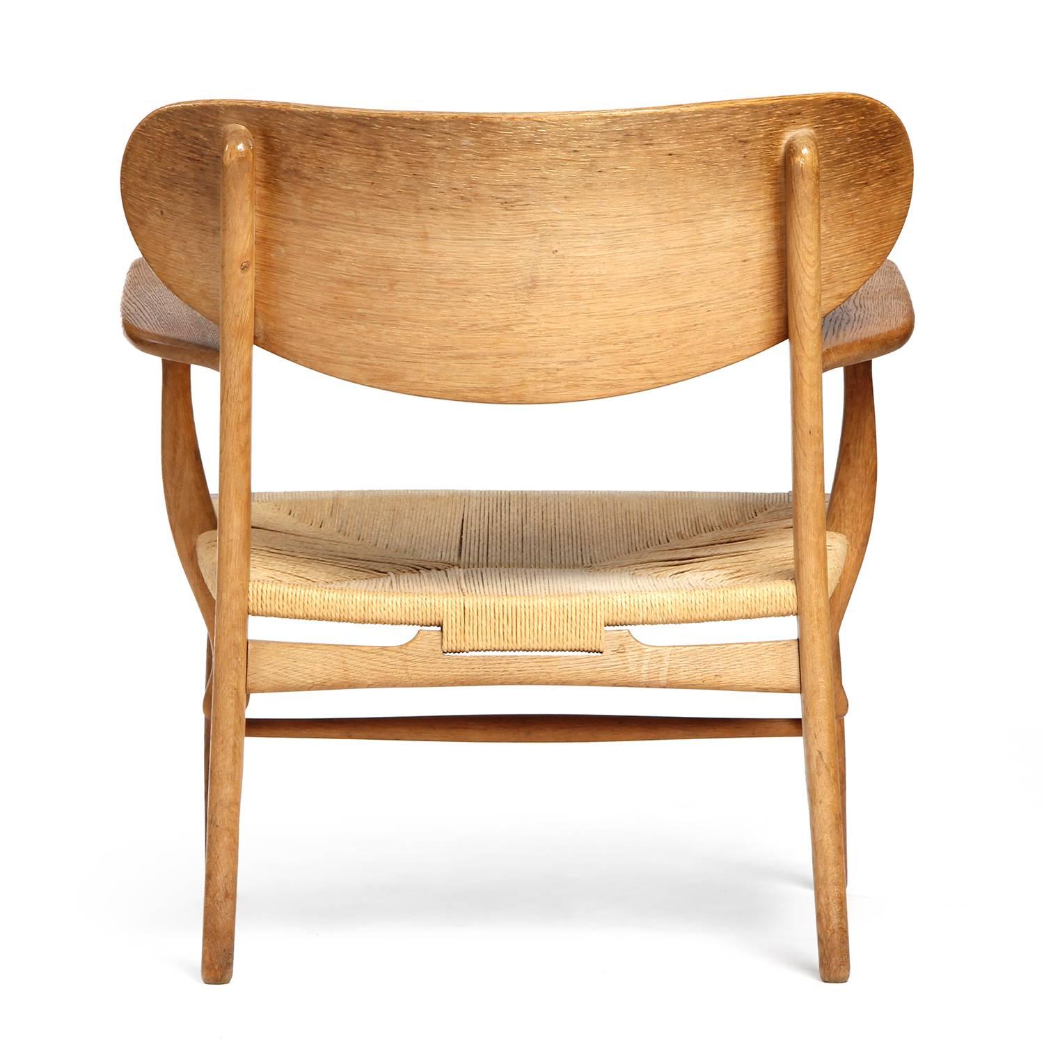 CH-22 Armchair by Hans J. Wegner In Good Condition In Sagaponack, NY