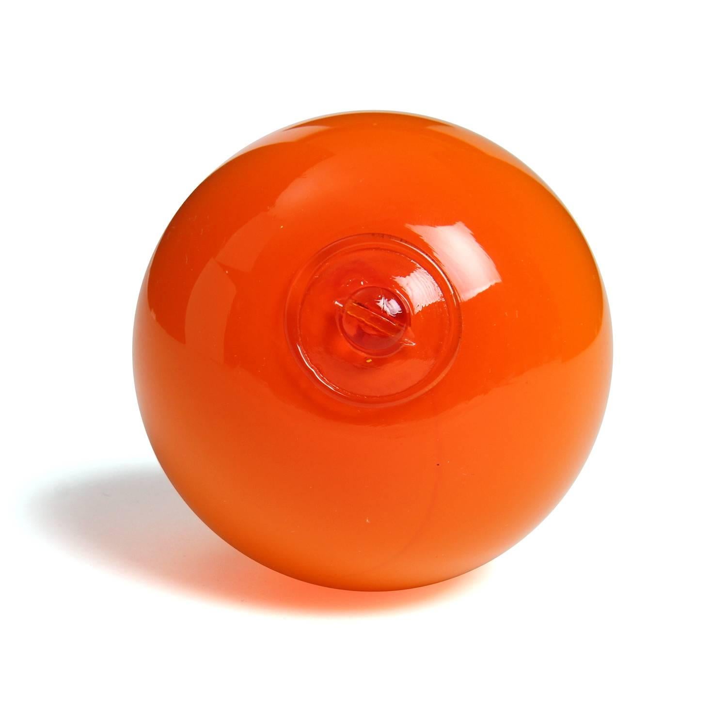 Danish Blown Glass Hanging Ornaments by Kastrup Glas In Good Condition For Sale In Sagaponack, NY