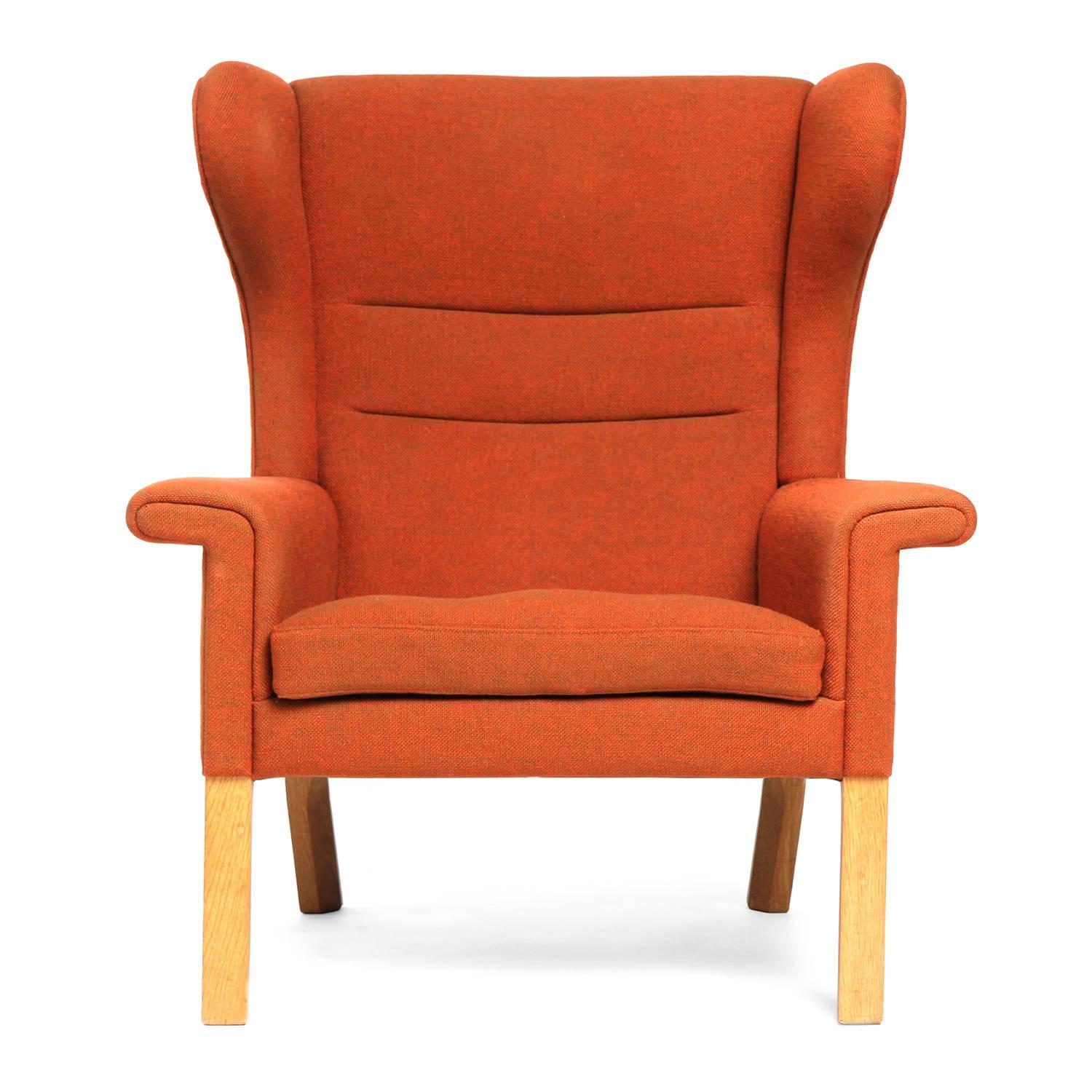Wing Chair by Hans J. Wegner In Good Condition In Sagaponack, NY