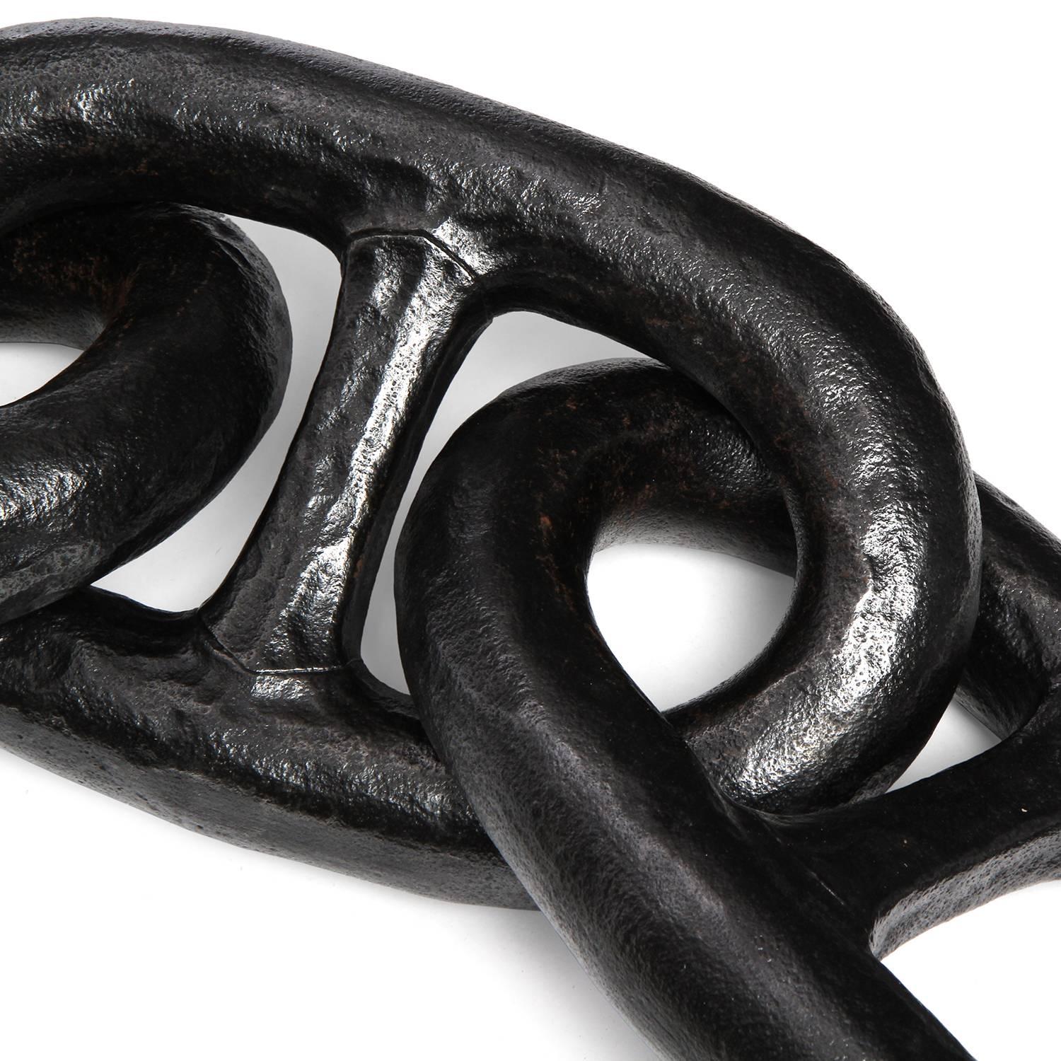 American Patinated Forged Iron Chain Links For Sale