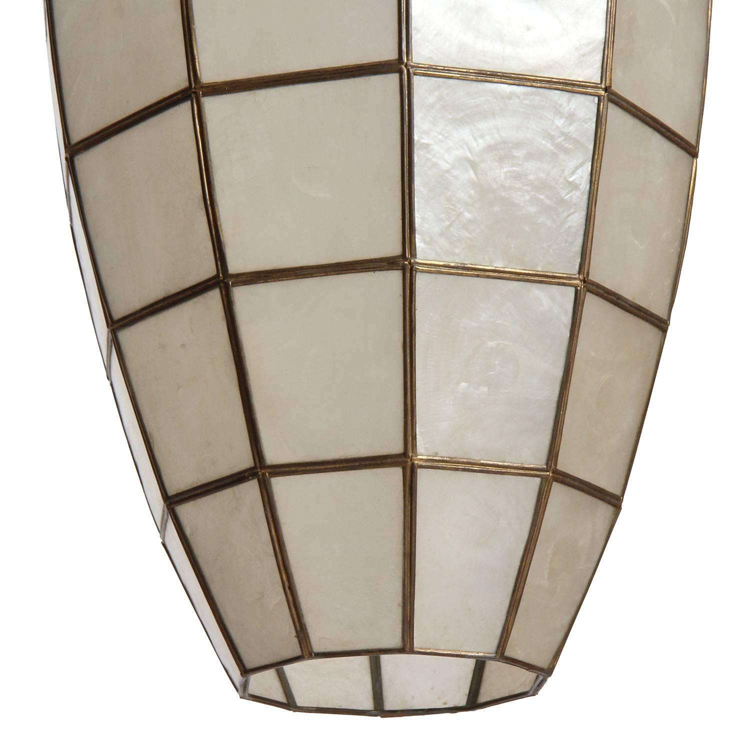 Mid-20th Century Capiz Shell Ceiling Pendants