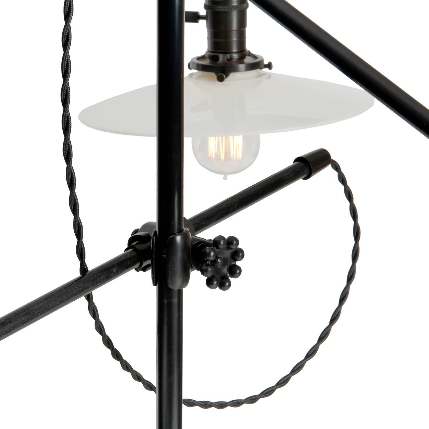 Articulating Ceiling Lamp by O.C. White In Excellent Condition In Sagaponack, NY