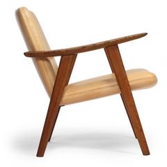 Oak Reading Chair by Hans J. Wegner