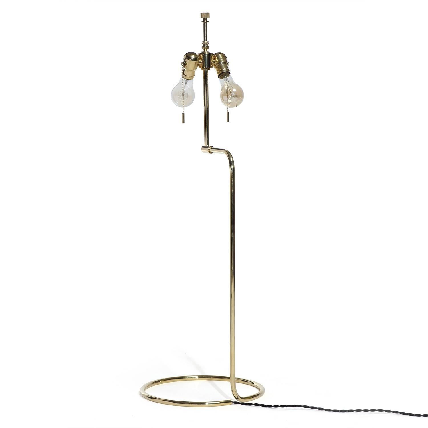WYETH Original Tall 'Rope' Table Lamp in Polished Bronze In New Condition For Sale In Sagaponack, NY