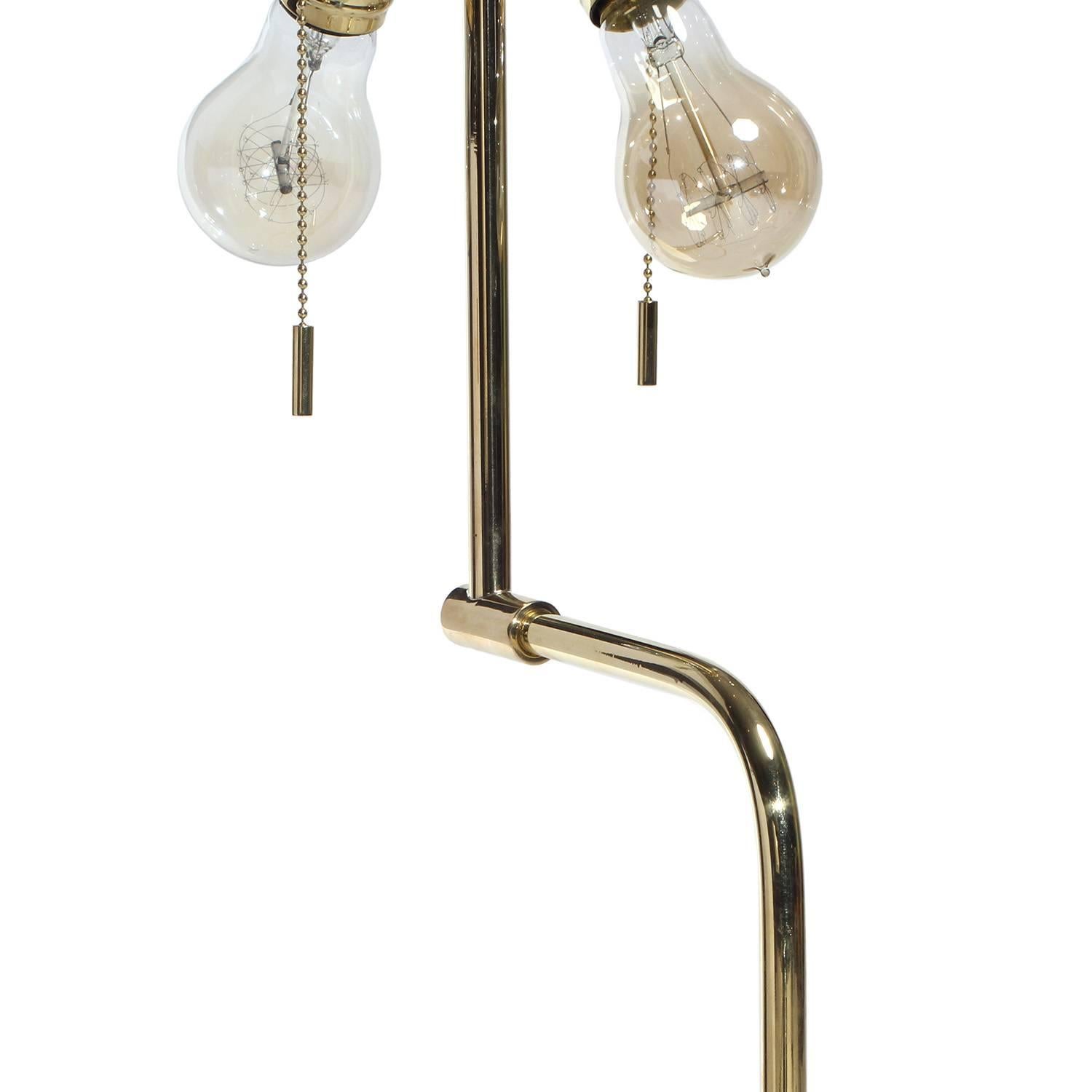Contemporary WYETH Original Tall 'Rope' Table Lamp in Polished Bronze For Sale