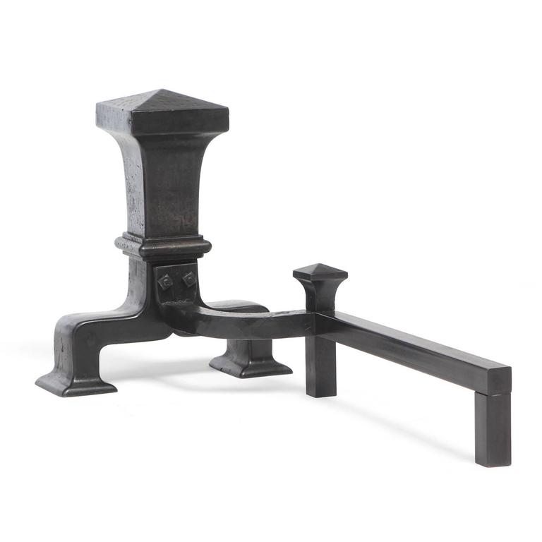 Cast Iron Andirons For Sale at 1stdibs