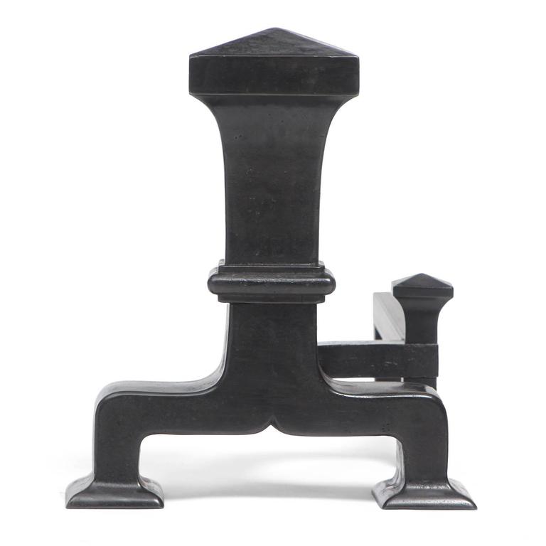 Cast Iron Andirons For Sale at 1stdibs