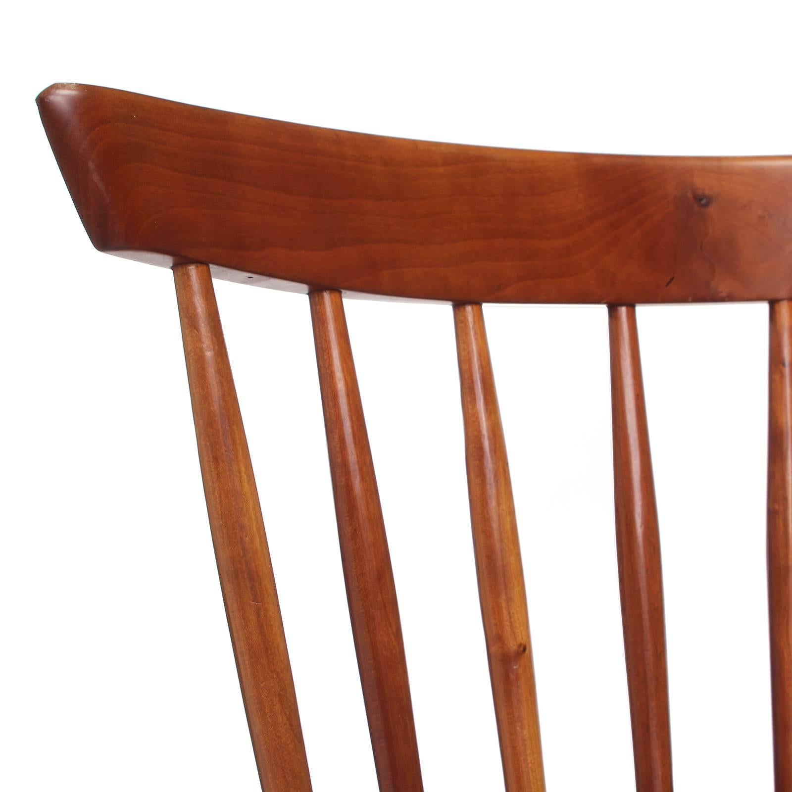 Cherry Wood Stool by George Nakashima In Excellent Condition In Sagaponack, NY