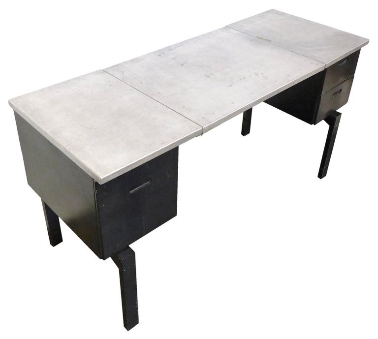 American Folding Aluminium Military Desk For Sale