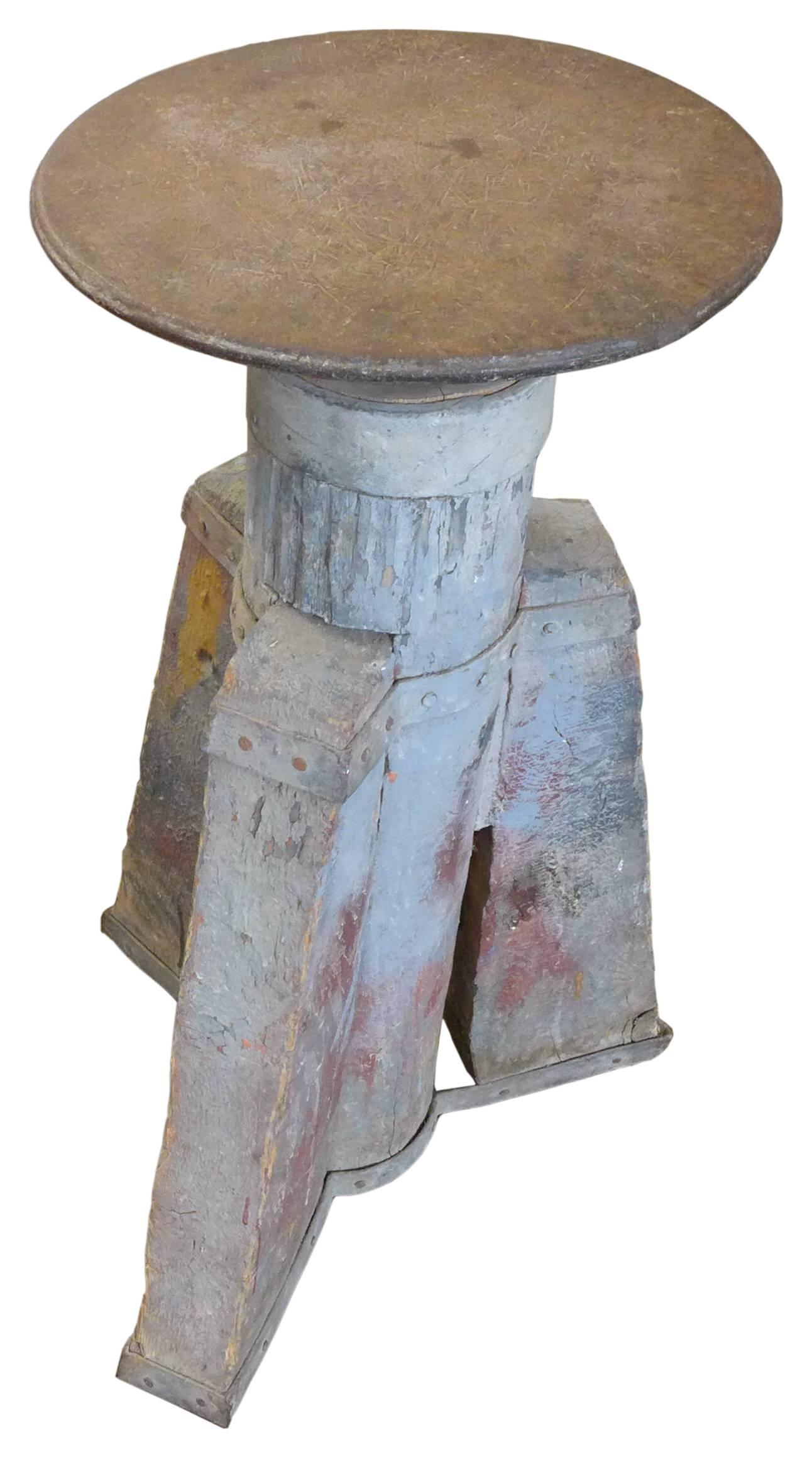 American Industrial Tripod-Mounted Round Anvil