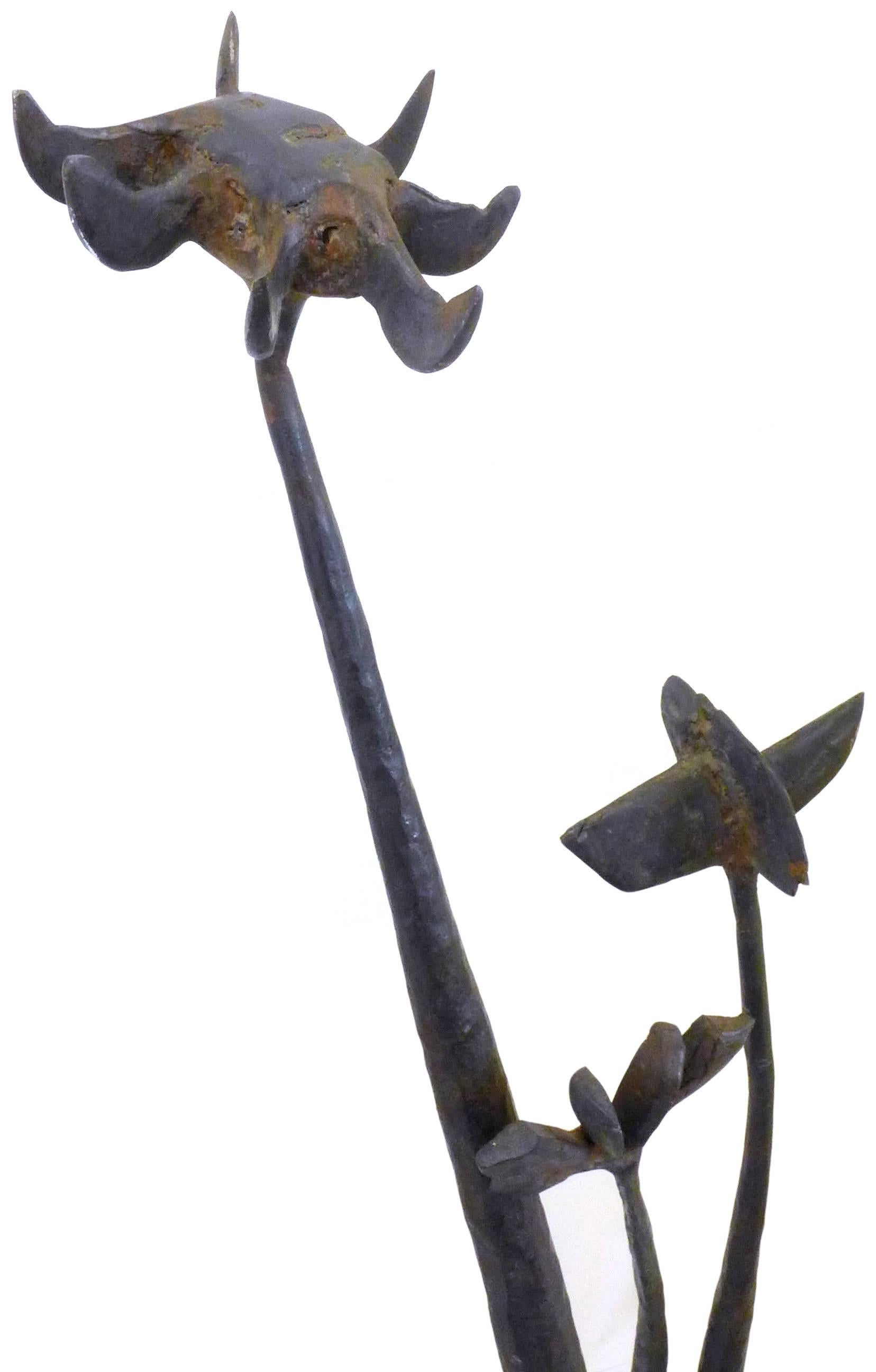 Brutalist Wrought Iron Sculpture 2