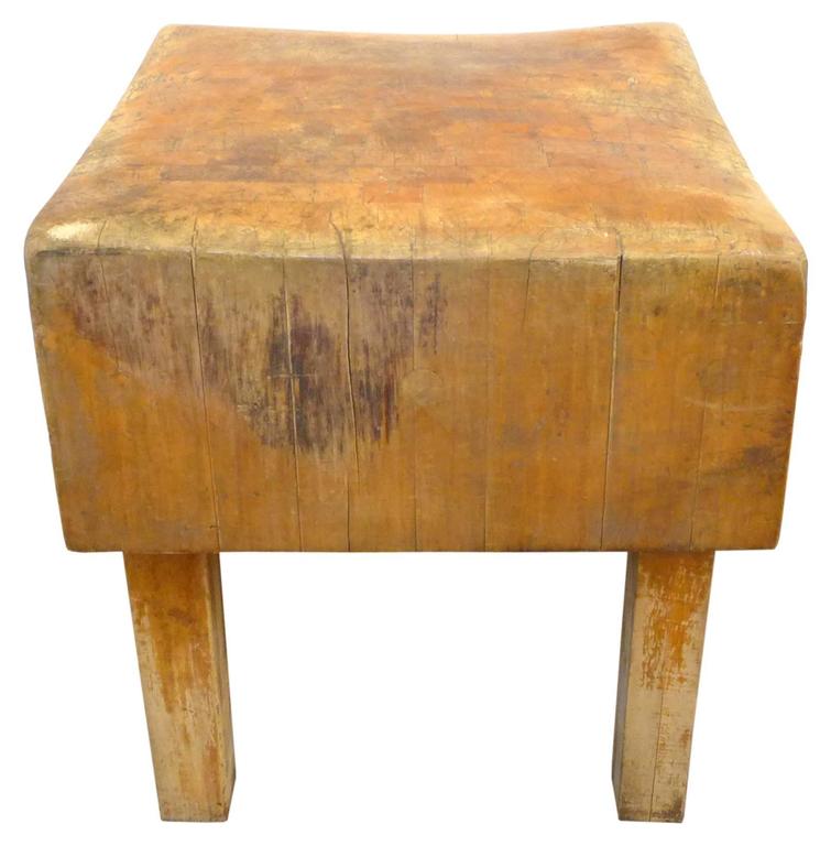 Wood Butcher Block Table For At 1stdibs An Incredible Vintage Wood Butcher Block Table Hailing From A Los Angeles