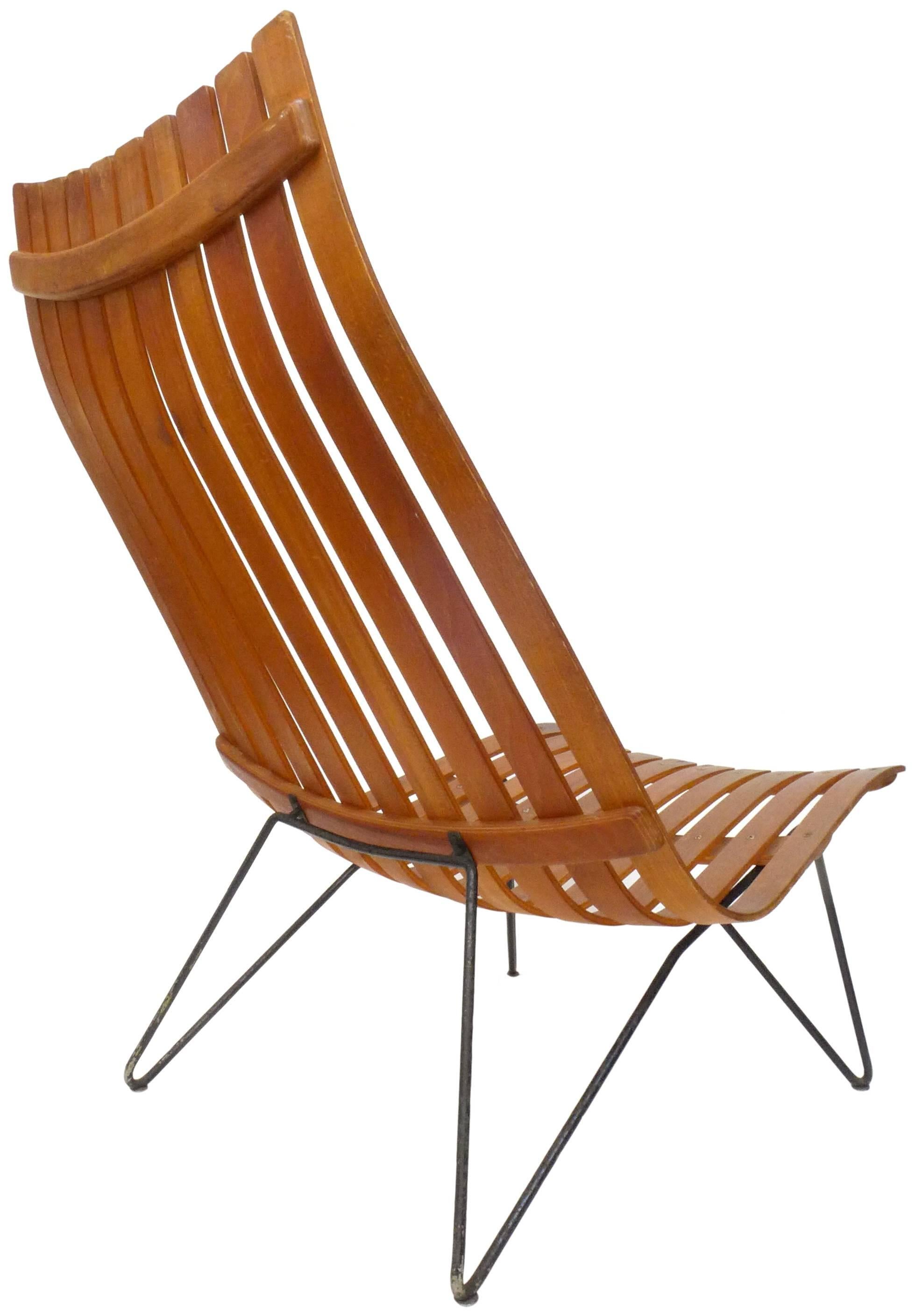 Mid-Century Modern Scania Senior Lounge Chair by Hans Brattrud for Hove Möbler For Sale