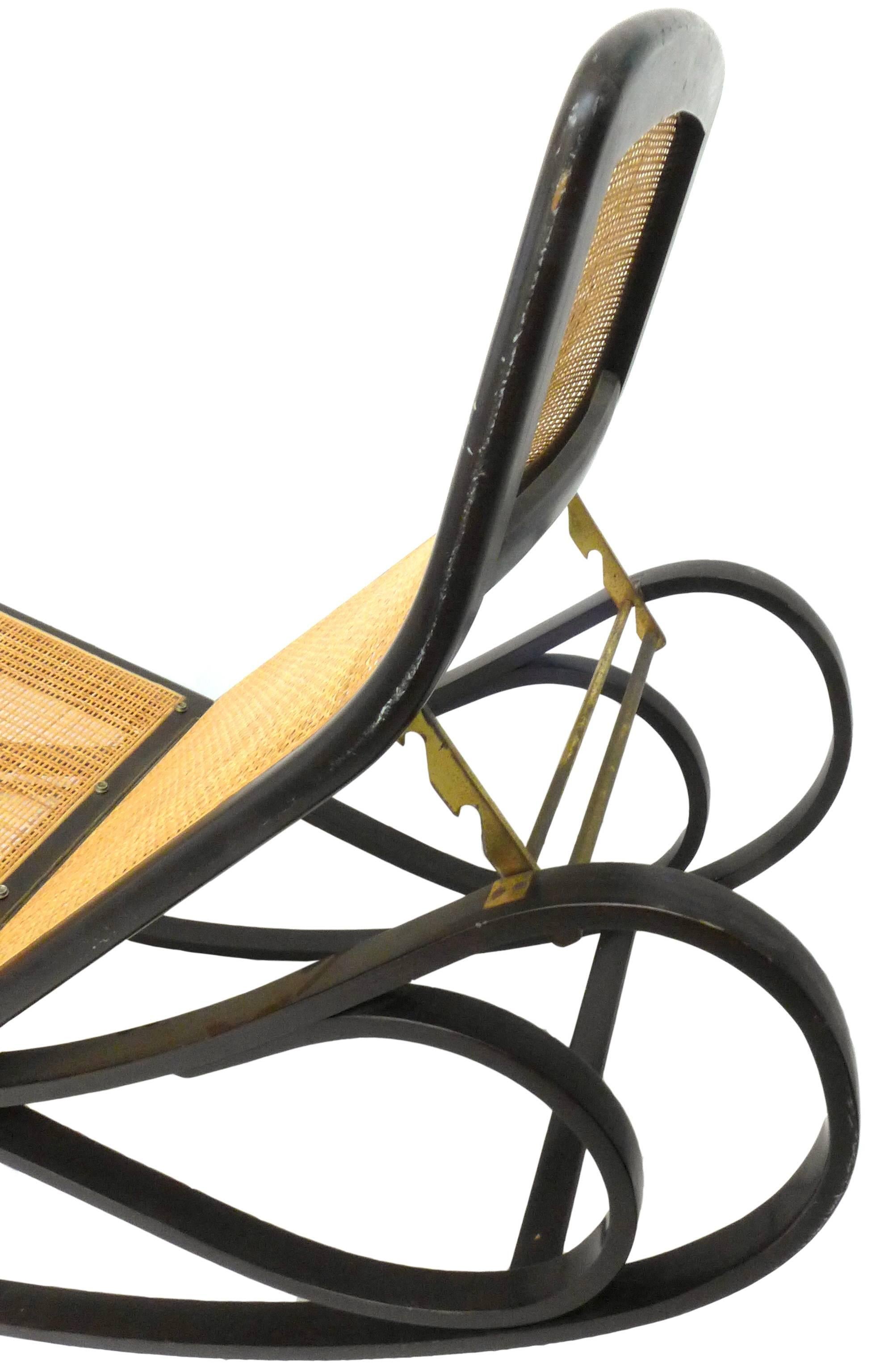 American Rocking Chaise Lounge by Edward Wormley for Dunbar