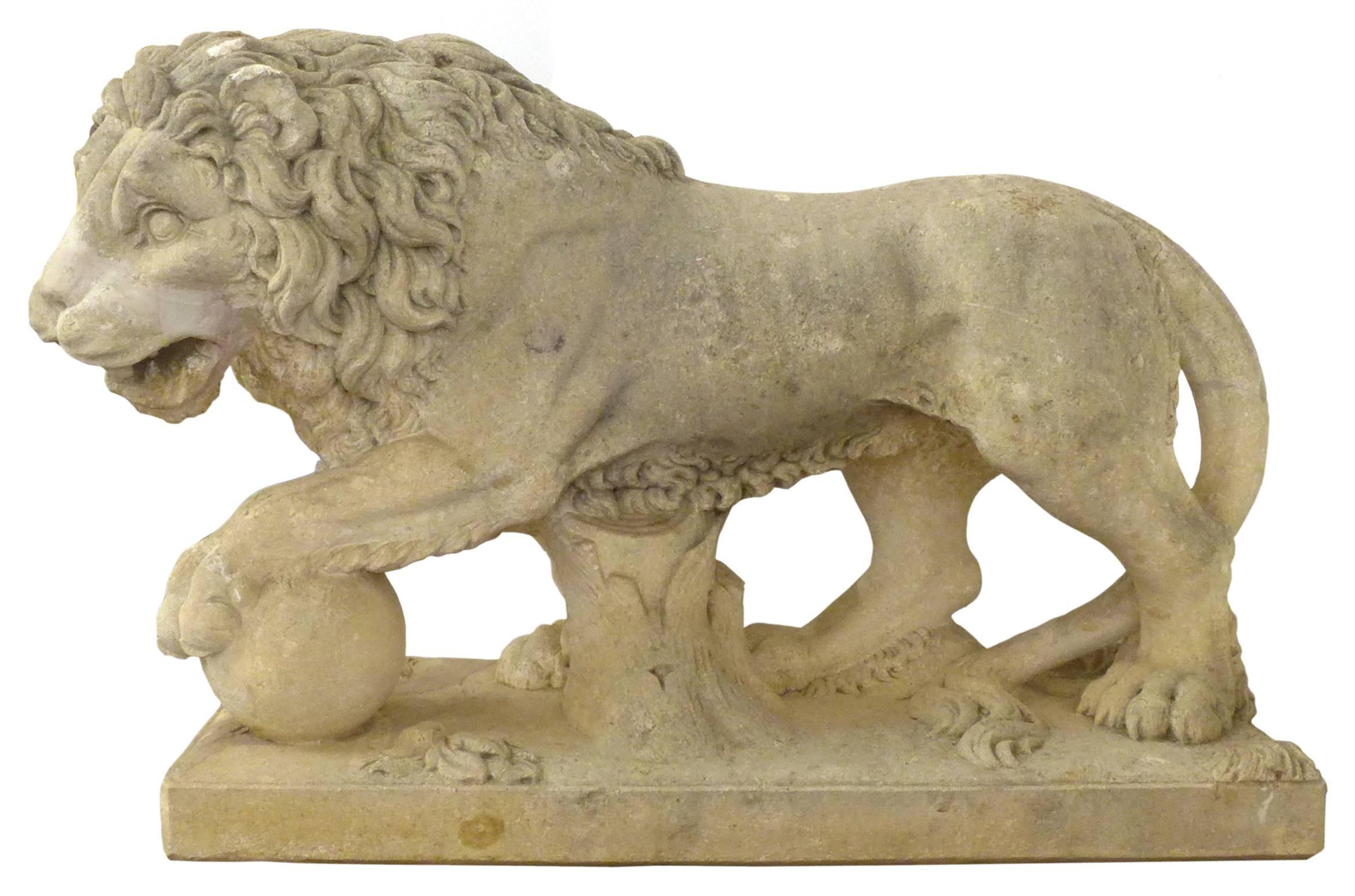 italian lion statue