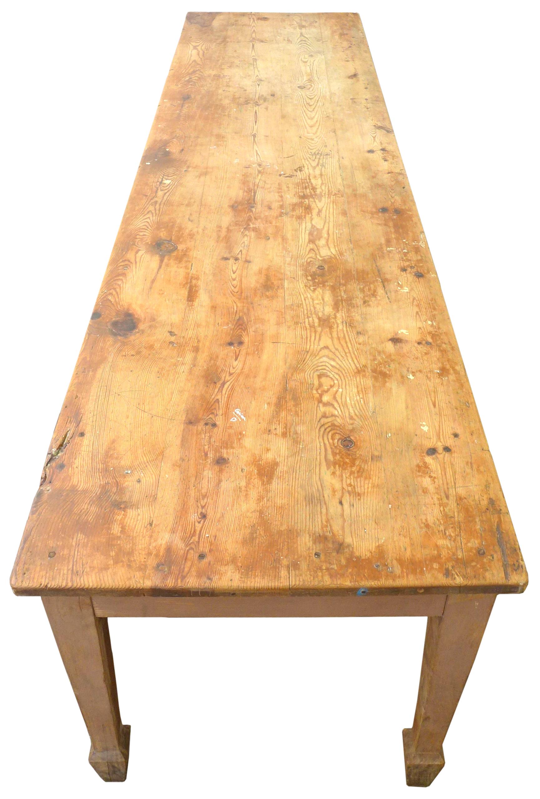 British Exceptional 19th Century English Farm Dining Table For Sale