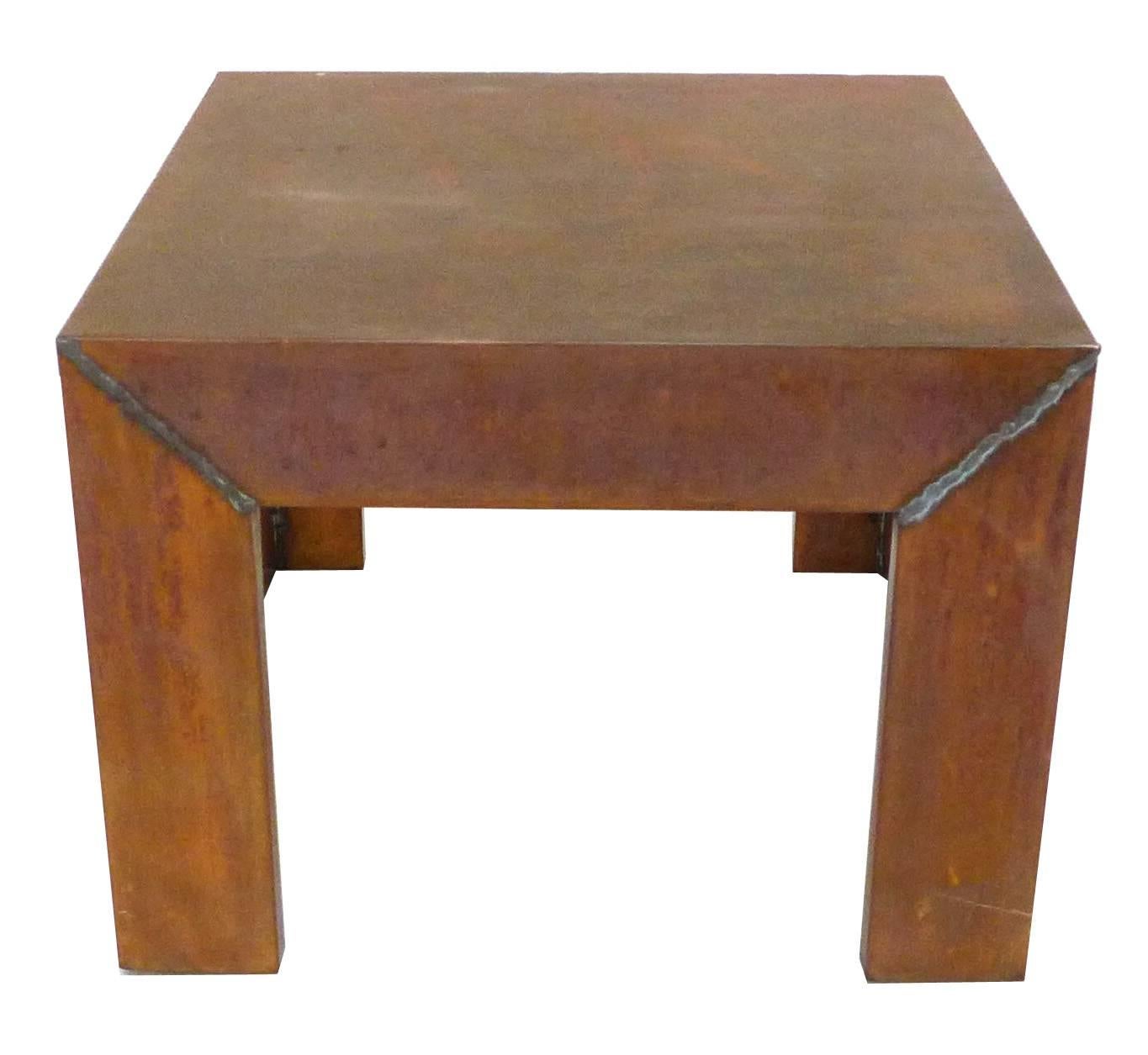 American Copper-Clad Low Side Table