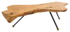 Free-Edge Wood Coffee Table by Sabina