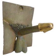 Cast Bronze Male-Genitalia Wall-Hanging Sculpture 2
