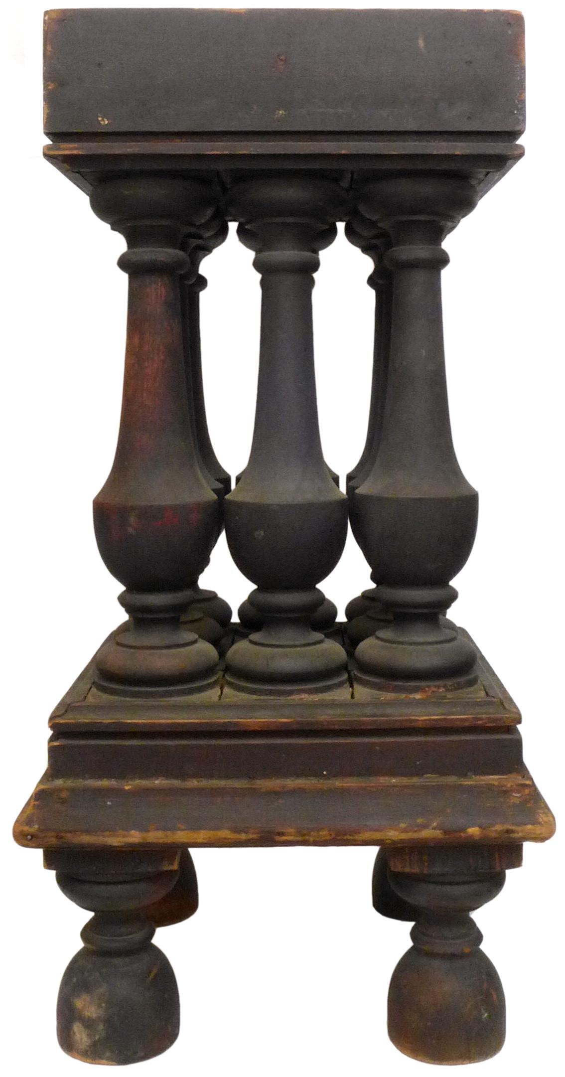 American Victorian Turned Wood Stand For Sale
