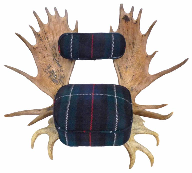 Early 20th Century Spectacular American Moose Antler Chair For Sale