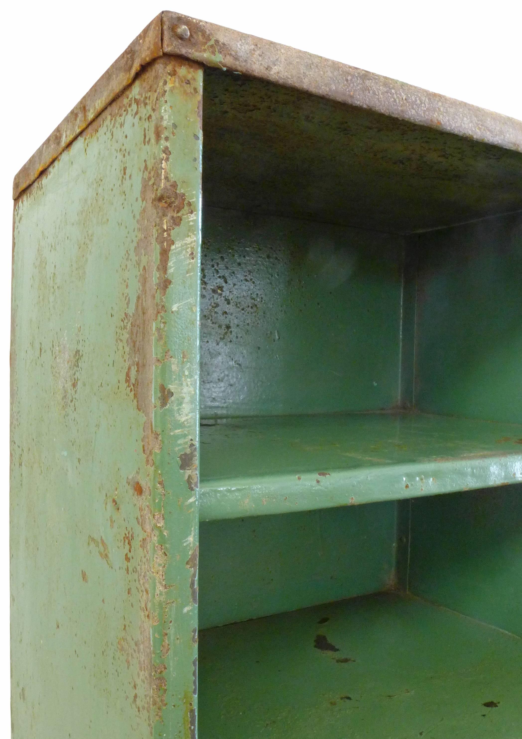 1930s French Industrial Shelving Unit In Good Condition For Sale In Los Angeles, CA