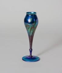 Tiffany Studios Favrile Glass Decorated Flower Form Vase