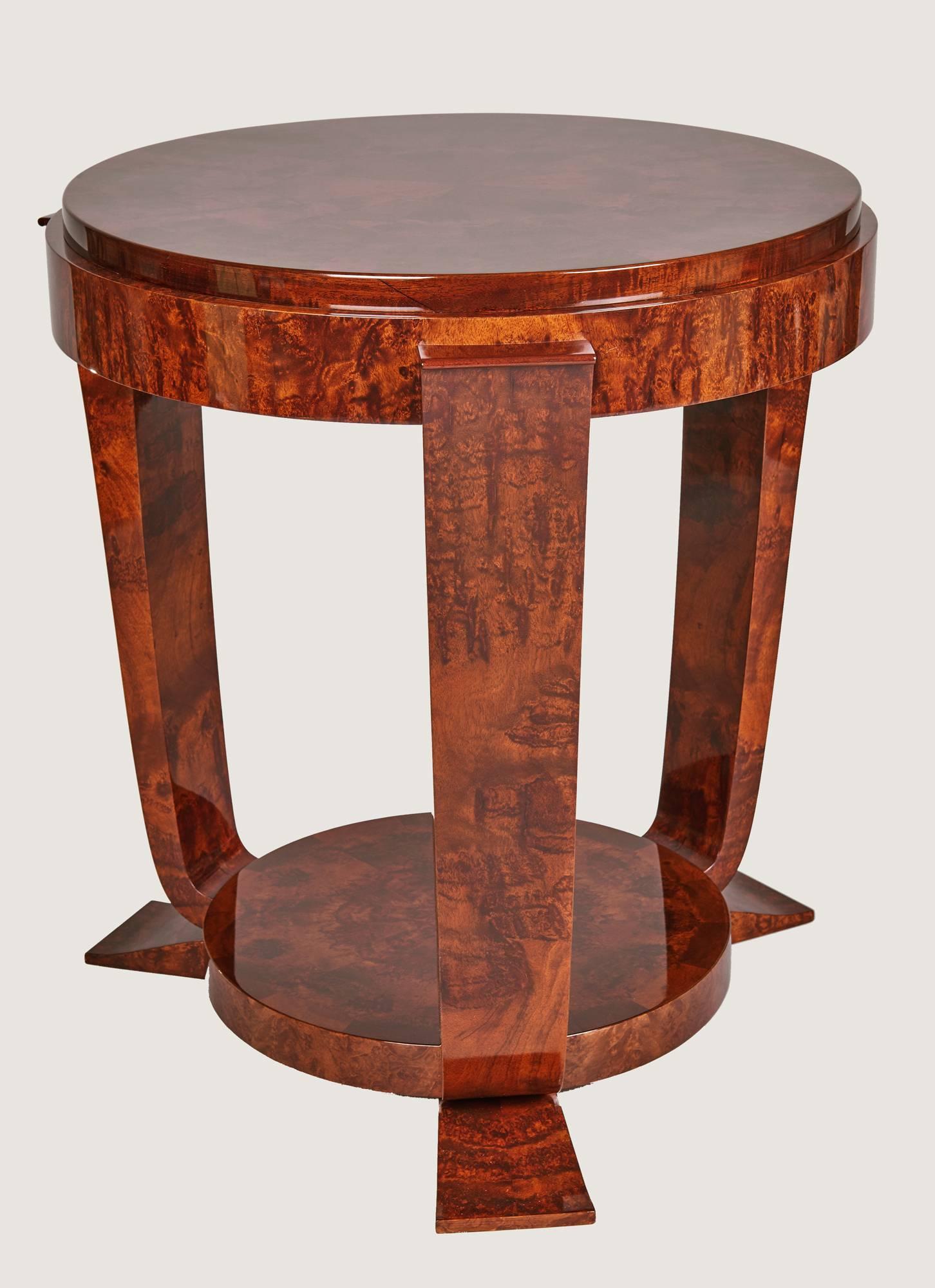 Art Deco Gueridon attributed to Jules Leleu For Sale