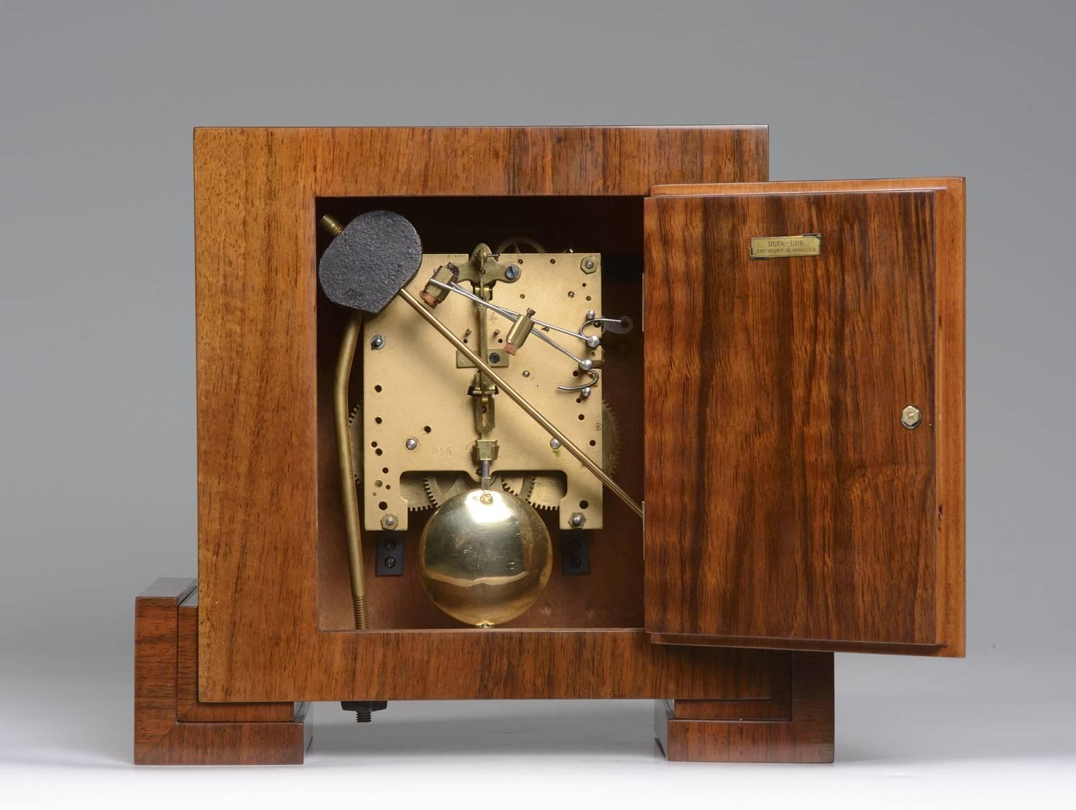Inlay Art Deco Mantel Clock