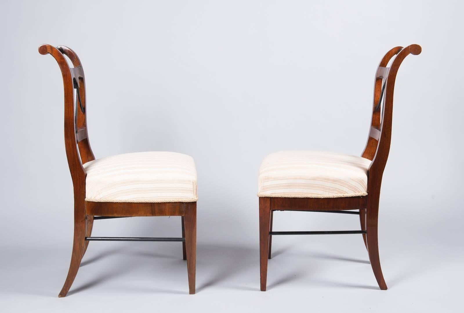Veneer Biedermeier Chairs For Sale