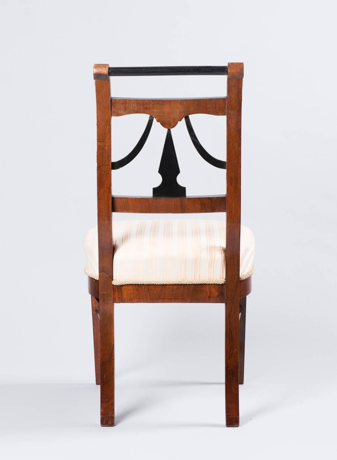 Walnut Biedermeier Chairs For Sale