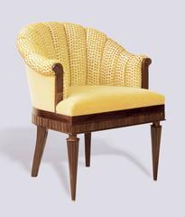 Pair of Original Iliad Design Scallop-Back Armchairs