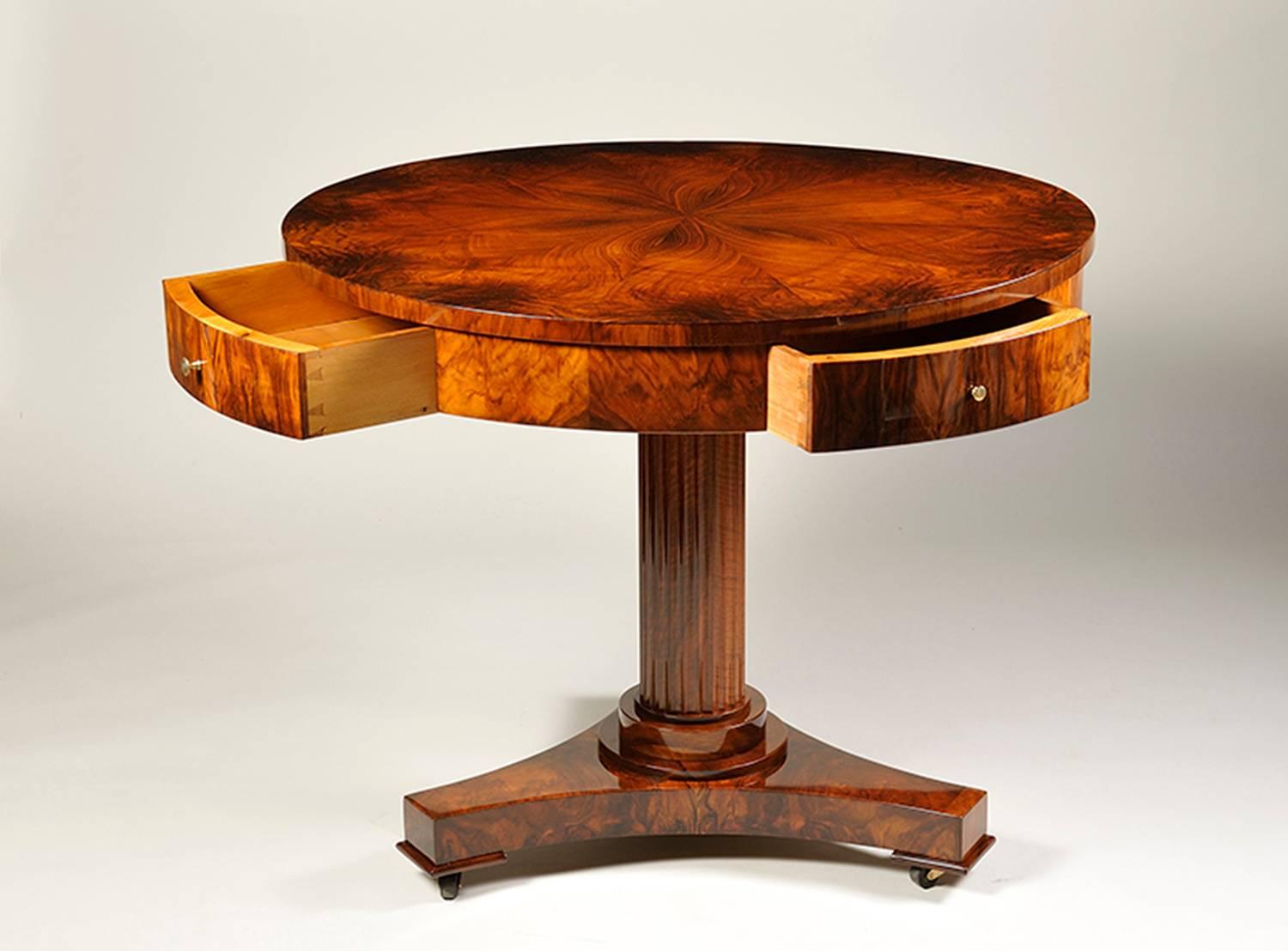 Austrian Biedermeier Pedestal Table For Sale
