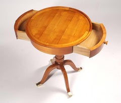 Petite Art Deco Two-Drawer Occasional Table