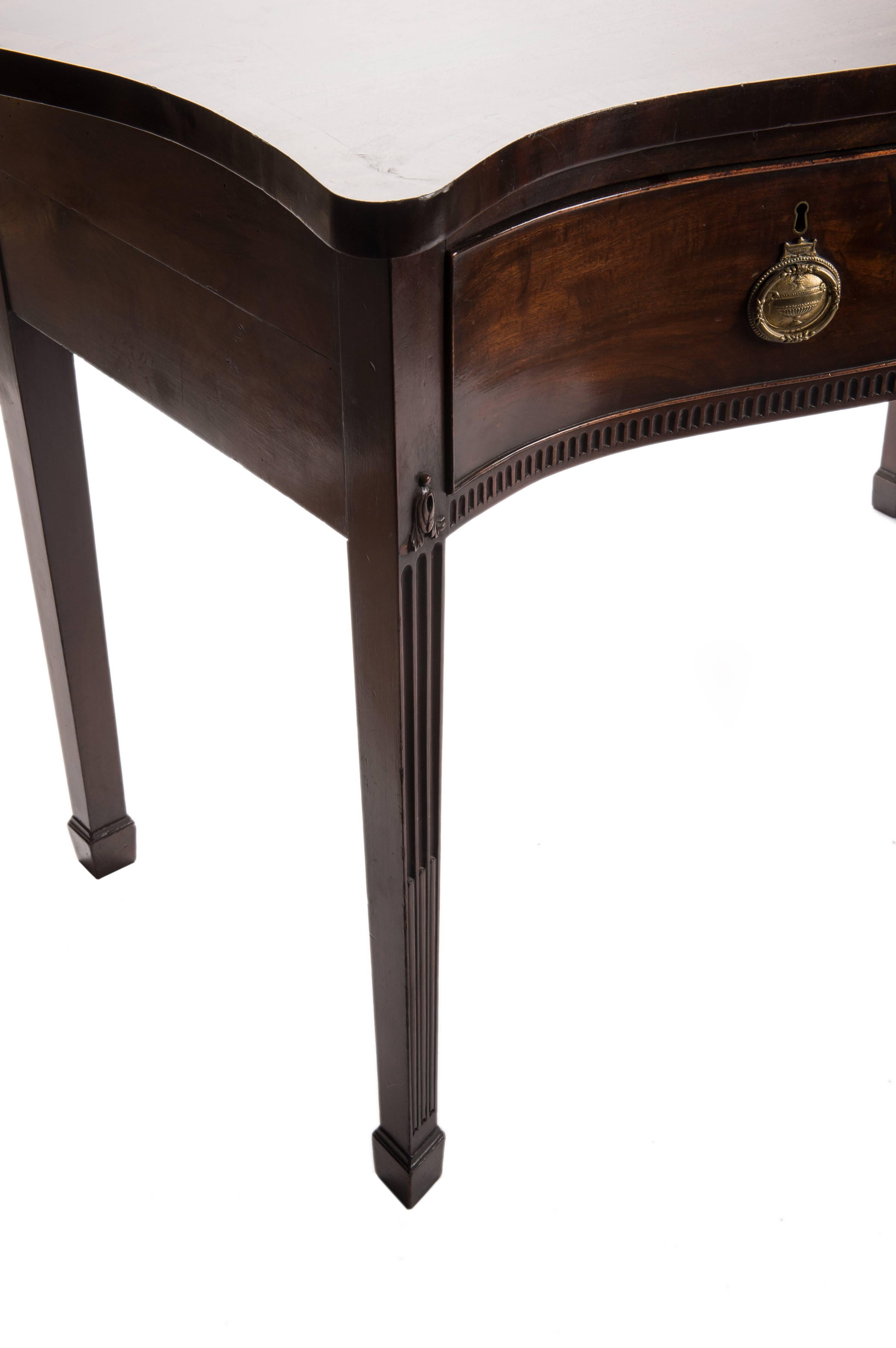Chippendale Georgian Period Mahogany Side Table For Sale