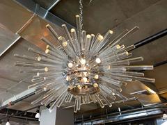 Bakalowits and Sohne Nickel Plated Miracle Chandelier Circa 1960s