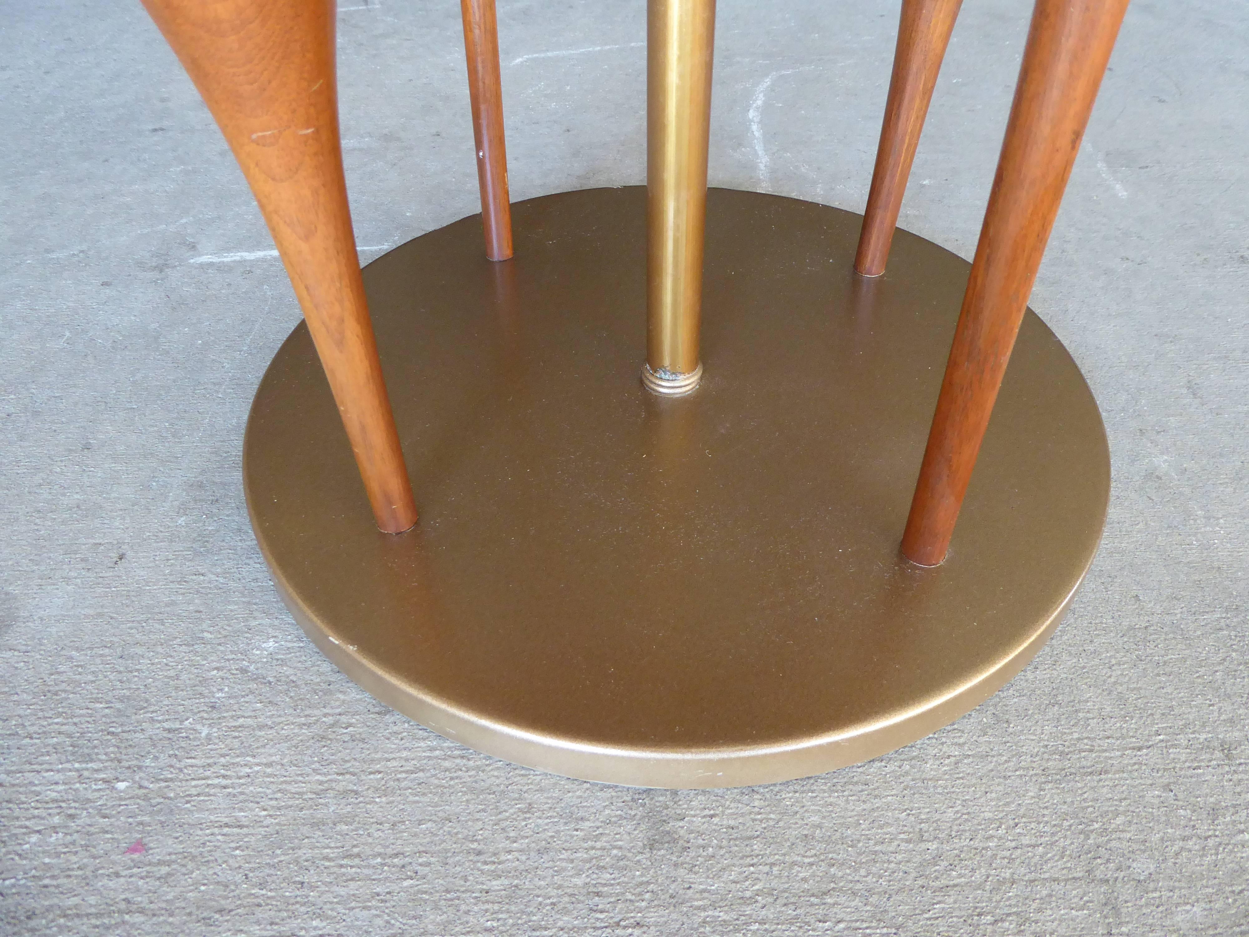 Mode Line Mahogany Side Table Attributed to Adrian Pearsall C. 1950's For Sale 1