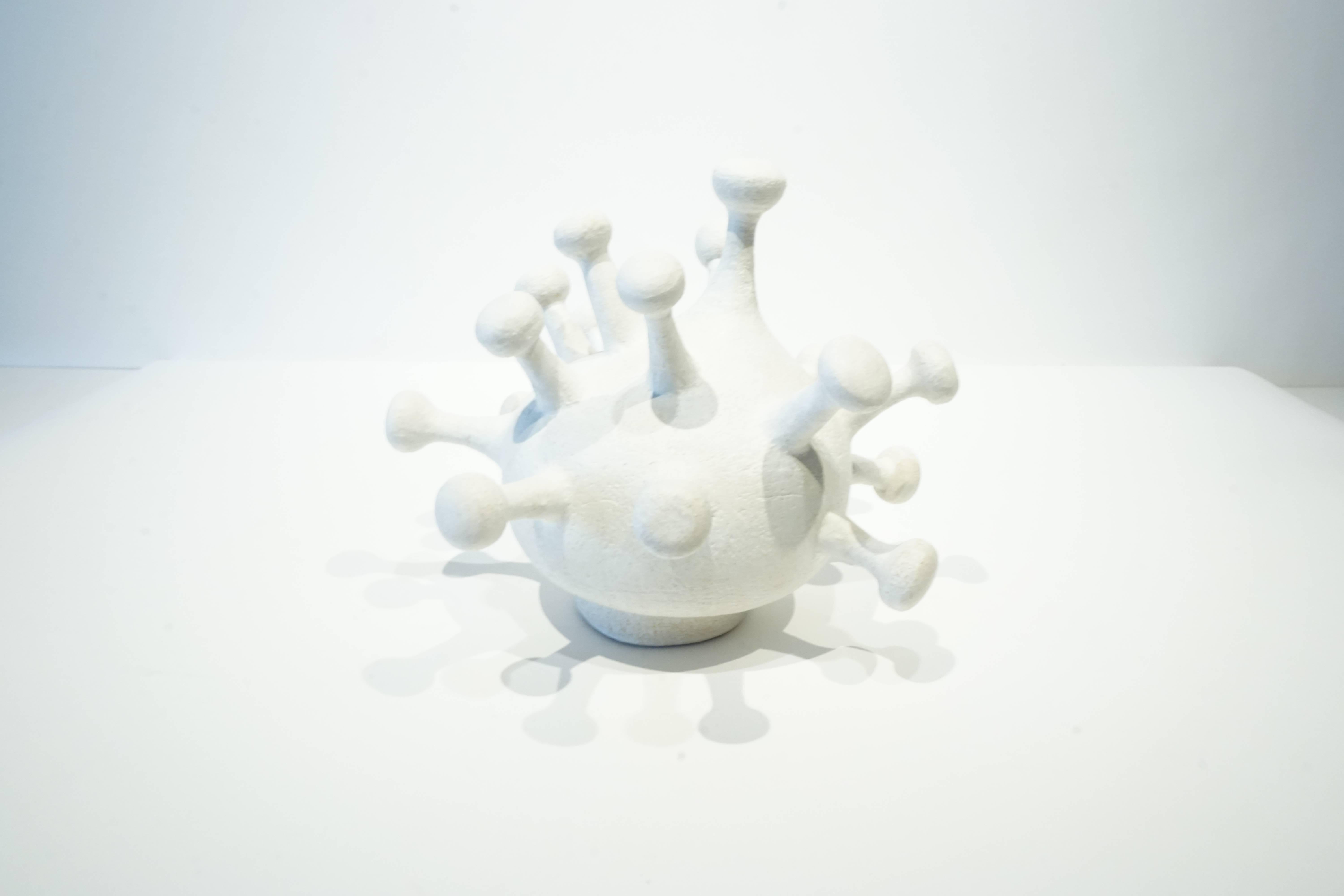 Organic Modern Contemporary Glazed Ceramic Organic Sculpture by American Artist Jeremy Gercke For Sale