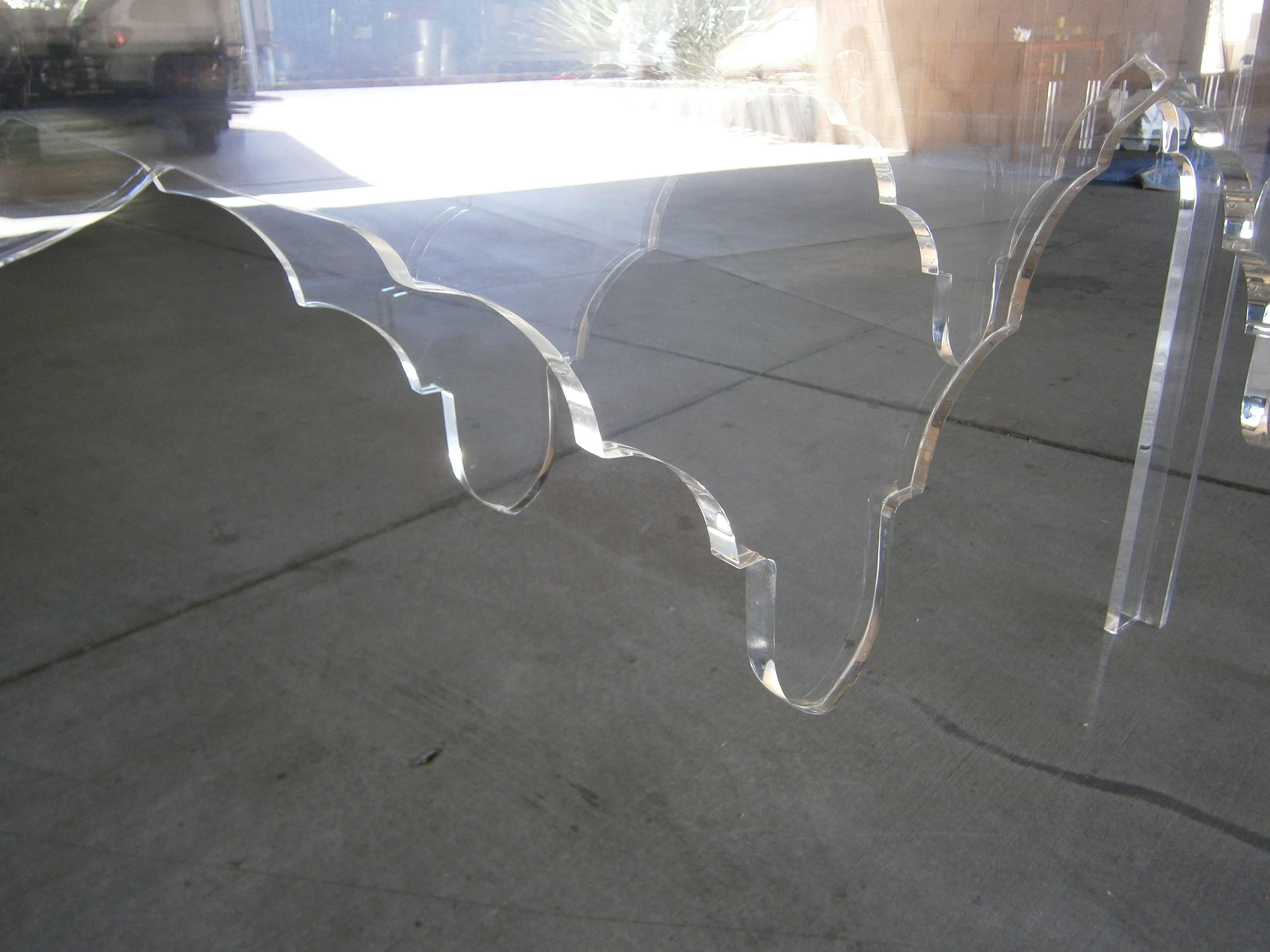 Acrylic Maroc Console by Christopher Anthony Ltd For Sale