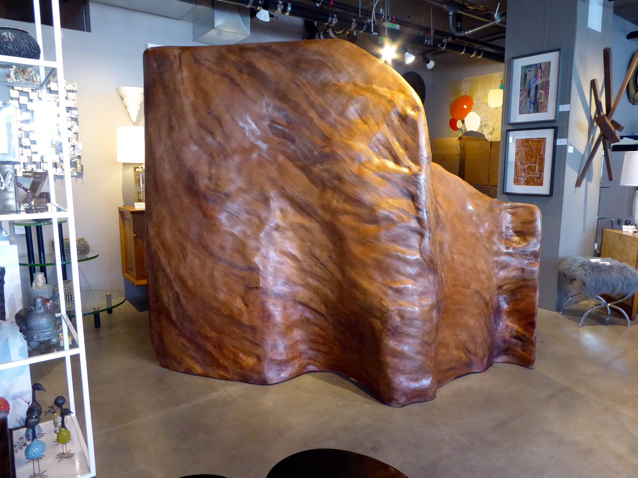 Monumental Vintage Root Wood Specimen as Freestanding Room Divider For Sale 3