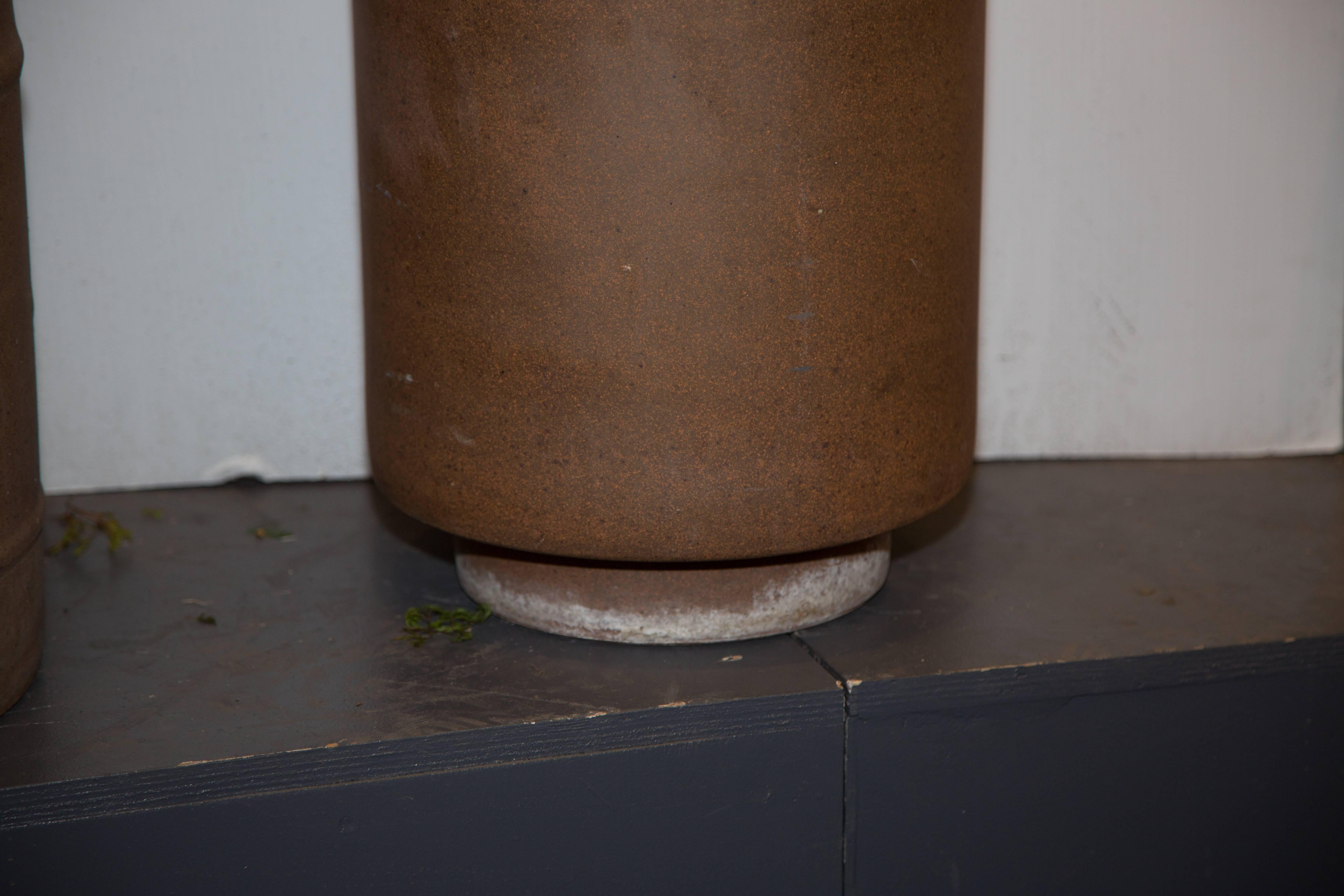 Mid-20th Century Mid-Century American Pro Artisan David Cressey Unglazed Cylinder Planter