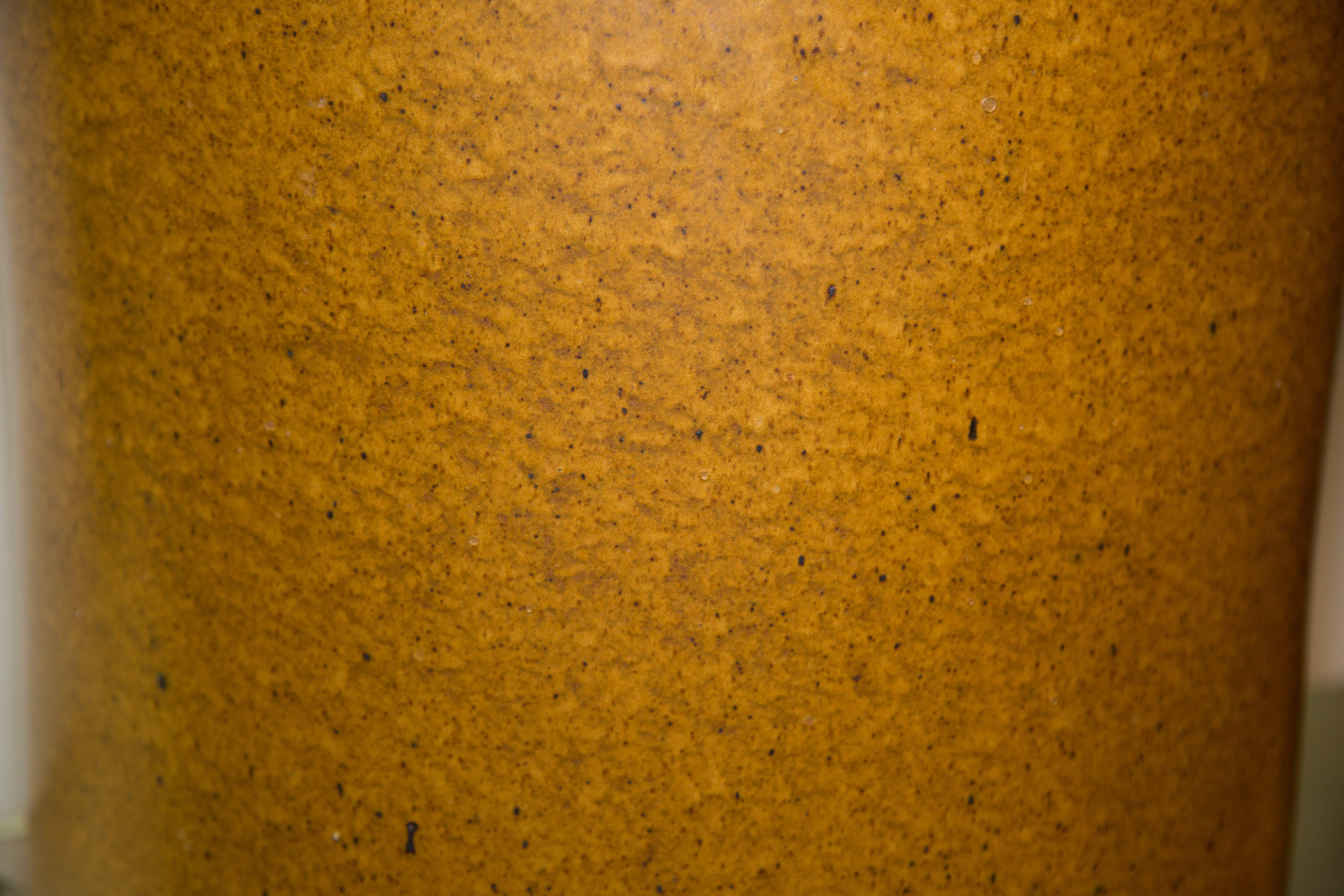 20th Century Mid-Century Modern American Golden Orange Stoneware by Architectural Pottery