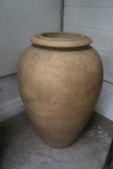 Mid-Century Modern Italian Terracotta Company Bisque Oil Jar
