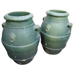 Vintage Gladding McBean Terracotta Oil Jars, circa 1920