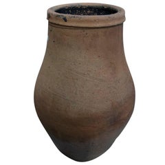 Tall Un-Glazed Terracotta Oil Jar