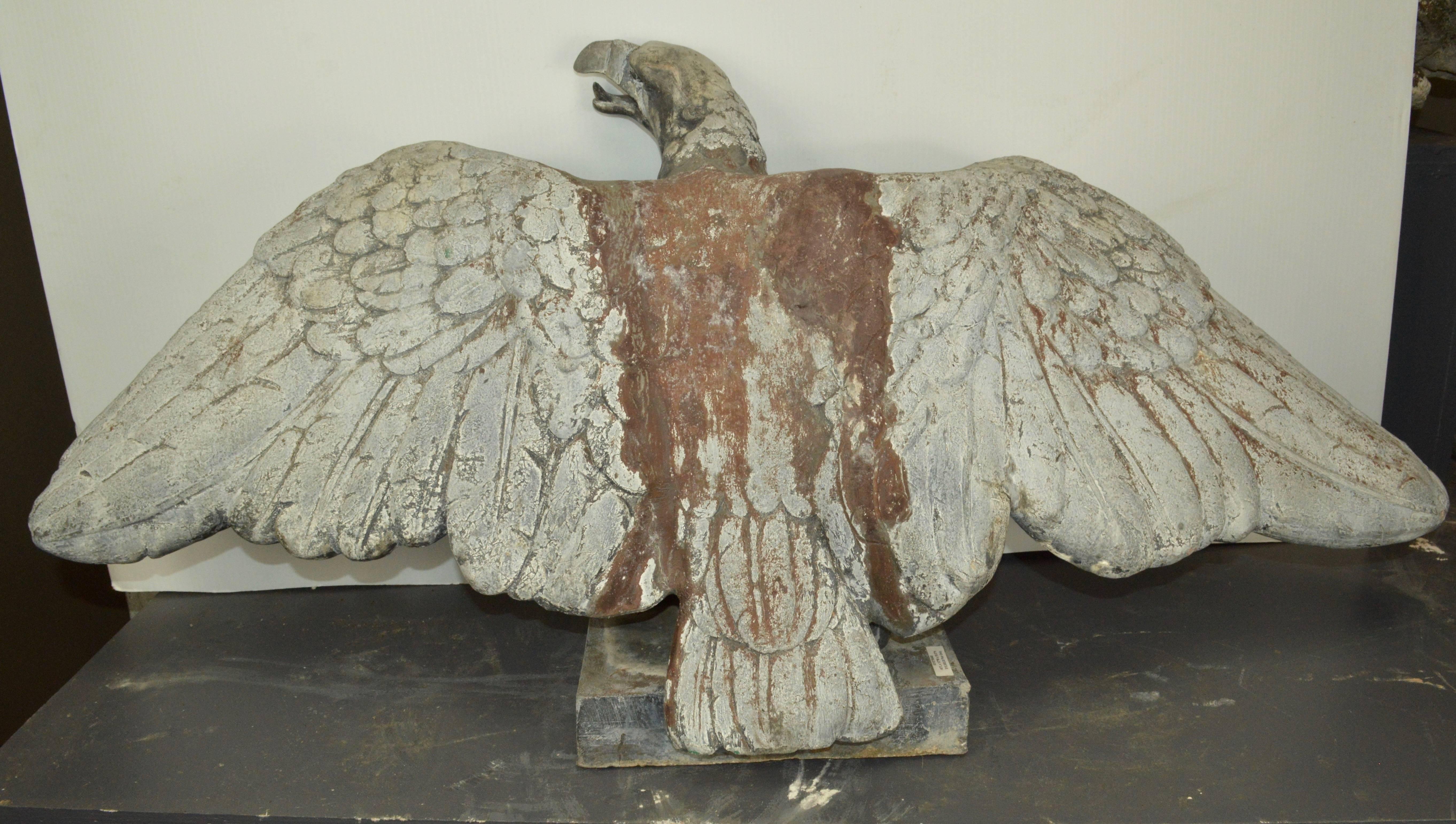 American Pair of Lead Eagles Sculpture